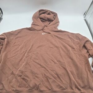 Nike Oversized Salmon Color Center Swoosh Hoodie Size 3X